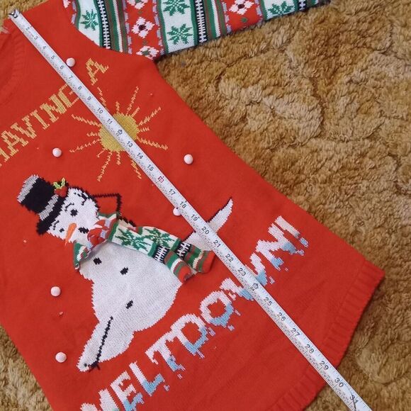 I’m Having A Meltdown Christmas Tunic Sweater Size: M - Picture 8 of 8